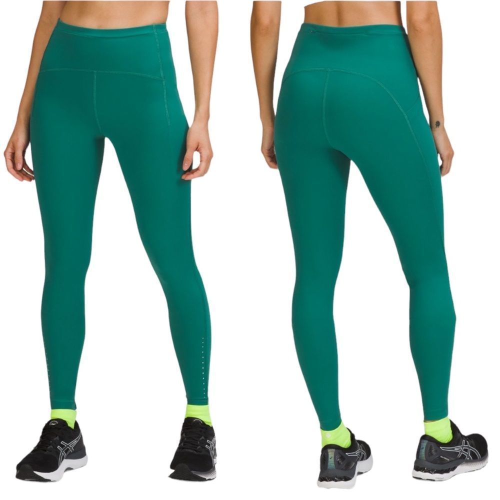 NWT Lululemon Swift Speed High Rise Tight 28” Teal Plus Size 20 - Picture 3 of 16